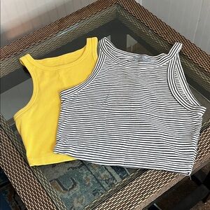 Charlotte Russe & Wild Fable Cropped Tank Top Bundle, Size M